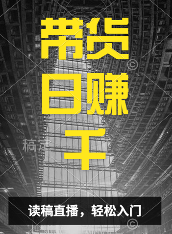 视频号技术直播带货， 会读稿就行，小白日入1000+-爱省资源网