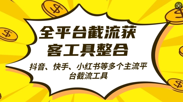 全平台截流获客工县整合全自动引流，日引2000+精准客户【揭秘】-爱省资源网