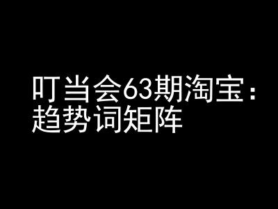 《淘宝天猫打爆班》原创高阶技术第63期，趋势词矩阵技术和玩法-爱省资源网