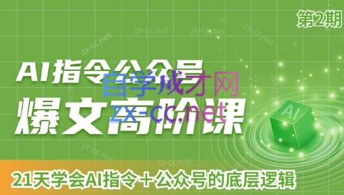 AI破局俱乐部·AI指令公众号高阶课（第2期）-爱省资源网