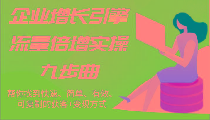 企业增长引擎流量倍增实操九步曲，帮你找到快速、简单、有效、可复制的获客+变现方式-爱省资源网