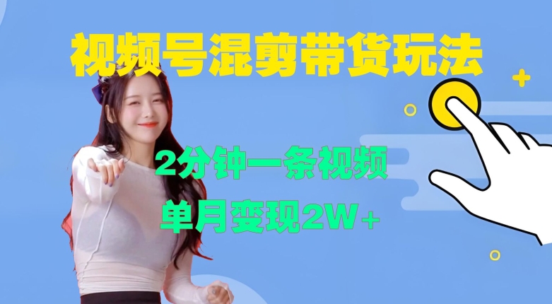视频号混剪玩法，2分钟一条视频，单月变现2W+【揭秘】-爱省资源网