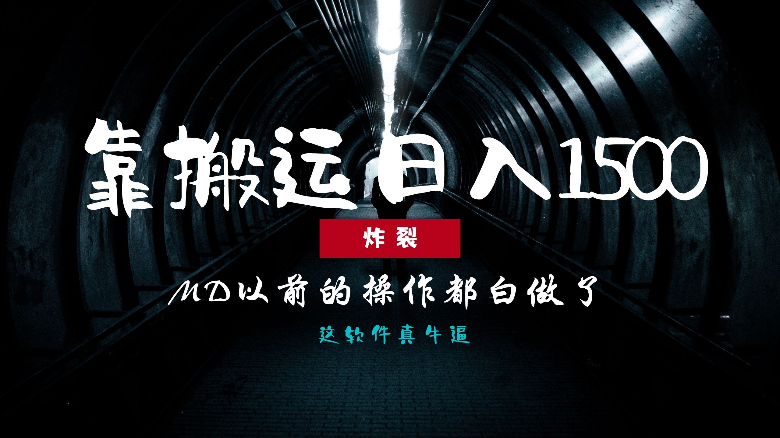 炸裂！0基础搬运也能批量日赚1500+，以前的操作都白做了！-爱省资源网