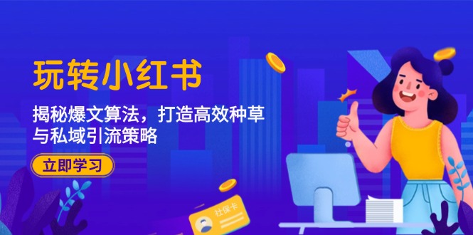 玩转小红书：揭秘爆文算法，打造高效种草与私域引流策略-爱省资源网