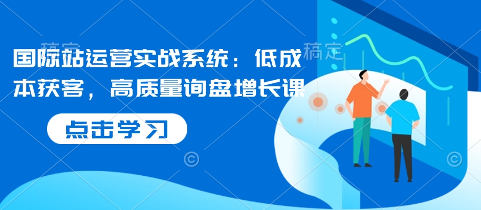 国际站运营实战系统：低成本获客，高质量询盘增长课-爱省资源网