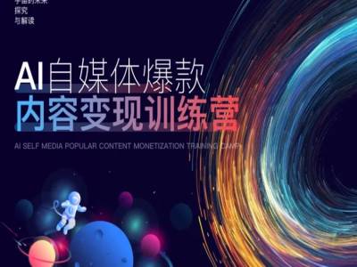 AI自媒体爆款内容变现训练营，20%底层逻辑，60%实操方法，20%案例拆解(即学即用)-爱省资源网