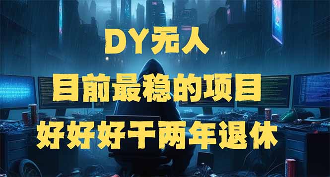 DY无人，目前最稳的项目，矩阵放大边旅游边赚钱，好好好干两年退休-爱省资源网