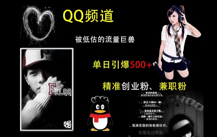 QQ频道：被低估的流量巨兽，单日引爆500+精准创业粉、兼职粉的引流秘籍-爱省资源网