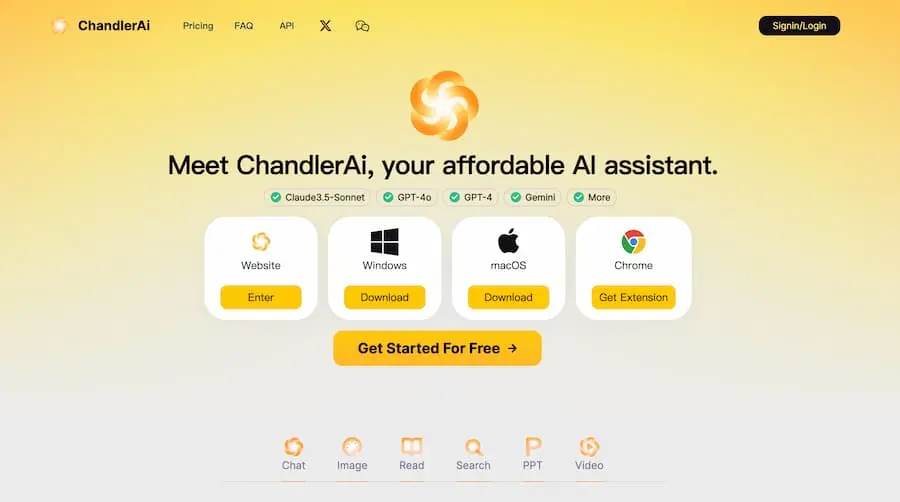 ChandlerAi｜综合性人工智能助手平台 提供多种AI服务-爱省资源网