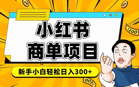 小红书千粉商单，稳定快速变现项目，实现月入6-8k并不是很难-爱省资源网