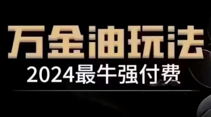 2024最牛强付费，万金油强付费玩法，干货满满，全程实操起飞(更新12月)-爱省资源网