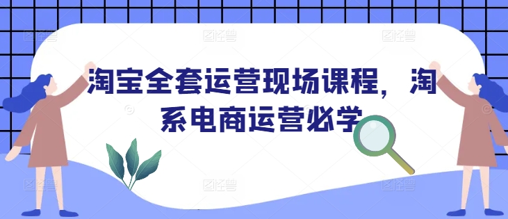 淘宝全套运营现场课程，淘系电商运营必学-爱省资源网