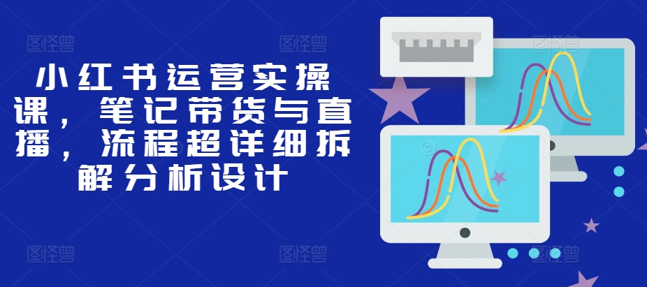 小红书运营实操课，笔记带货与直播，流程超详细拆解分析设计-爱省资源网