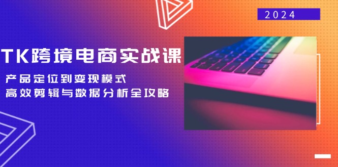 TK跨境电商实战课：产品定位到变现模式，高效剪辑与数据分析全攻略-爱省资源网