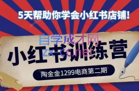 陶金金·小红书训练营(第二期)-爱省资源网