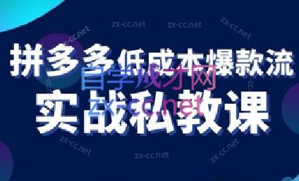 卡卡老师·拼多多低成本爆款流实战私教课-爱省资源网